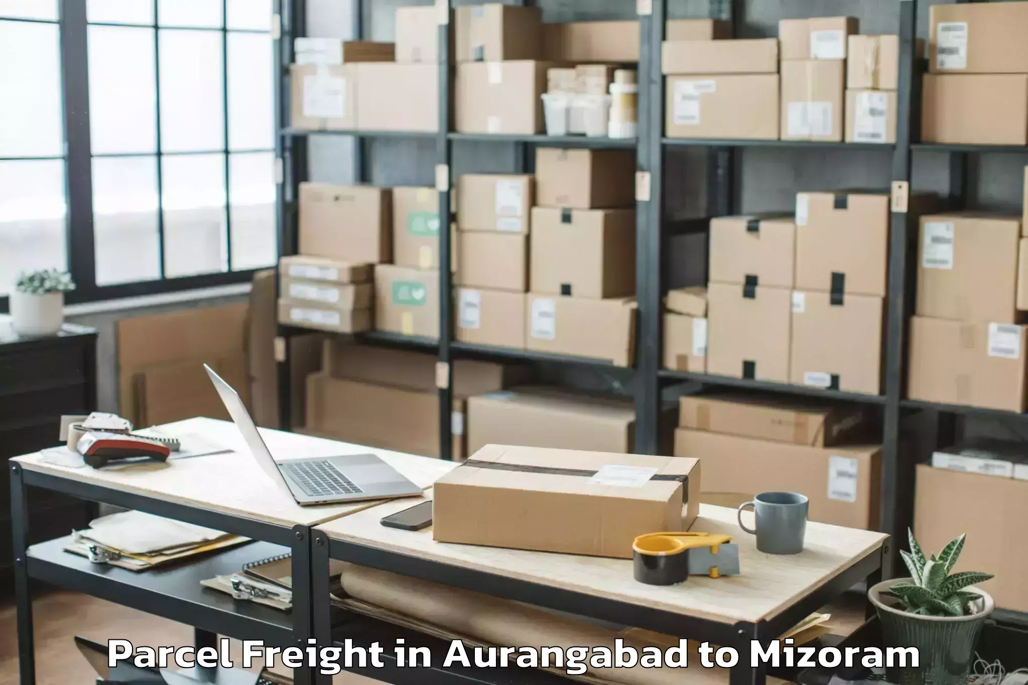 Book Your Aurangabad to Thenzawl Parcel Freight Today